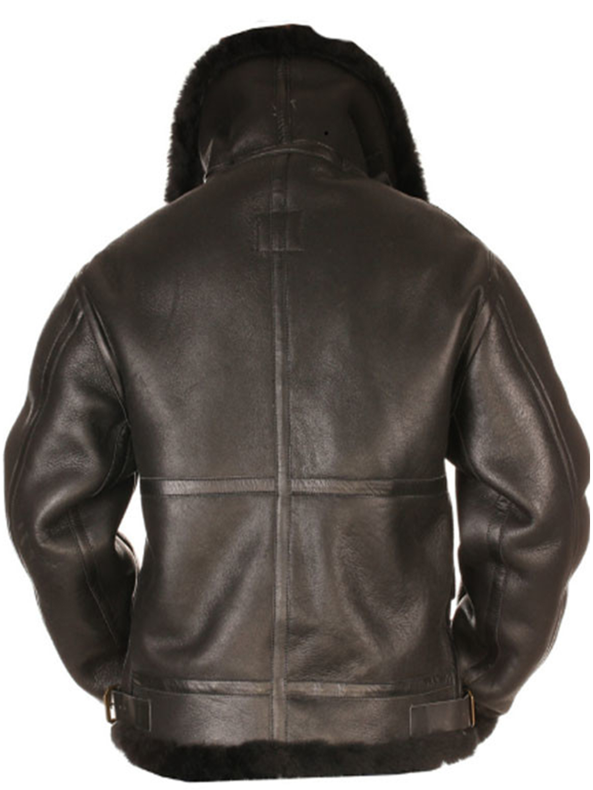 B3 Shearling Black Leather Jacket
