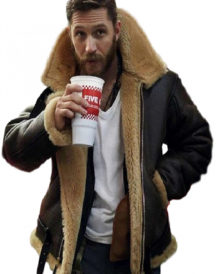 Dunkirk Tom Hardy Farrier Belted Collar Jacket