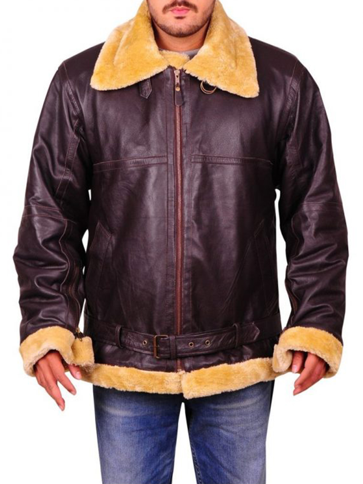 Dunkirk Tom Hardy Farrier Belted Collar Jacket