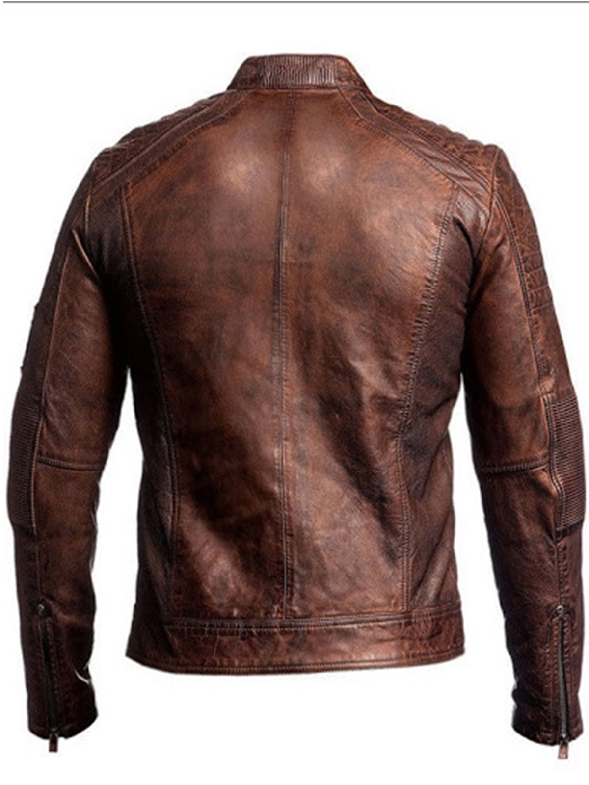 Men’s Vintage Distressed Brown Jacket