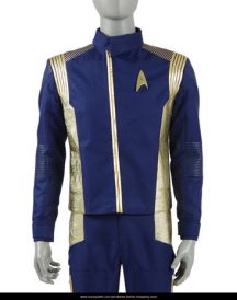 Star Trek Discovery Blue Leather Jacket1 Star Trek Discovery Blue Leather Jacket1