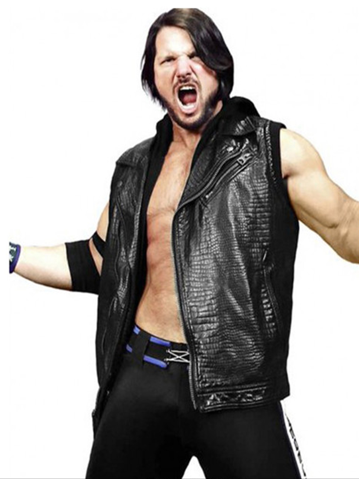 WWE AJ Styles Black Vest