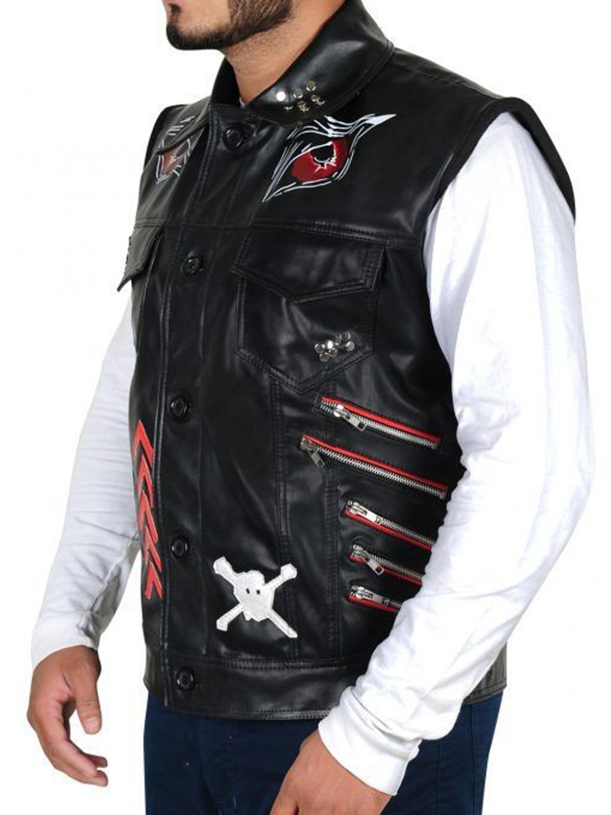 WWE Baron Leather Vest