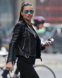 Adriana Lima Black Jacket Adriana Lima Black Jacket
