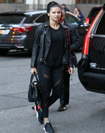 Adriana Lima Leather Jacket