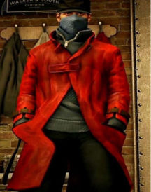 Aiden Pearce Watch Dogs Red Leather Coat