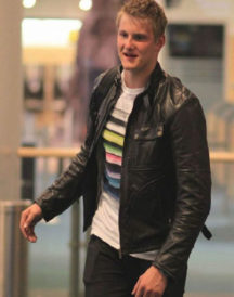 Alexander Ludwig Black Leather Jacket