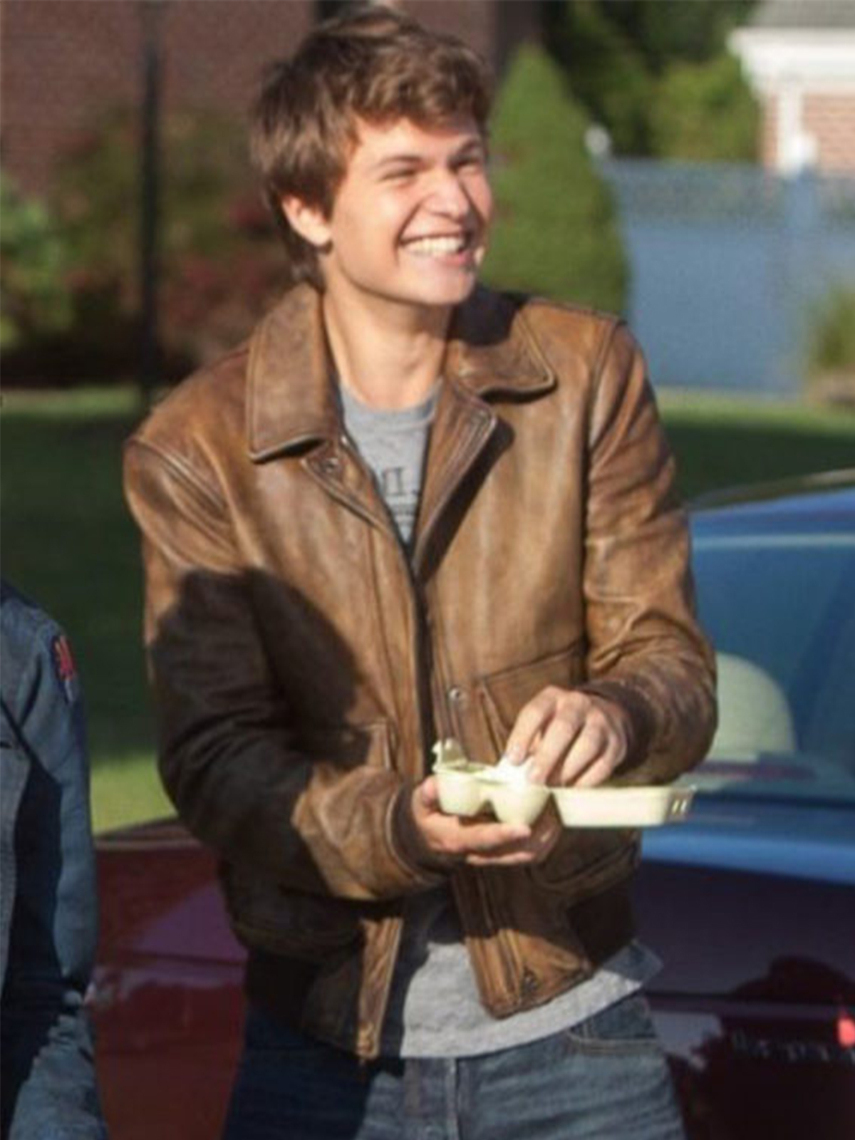 Ansel Elgort The Fault IN Our Stars Brown Jacket
