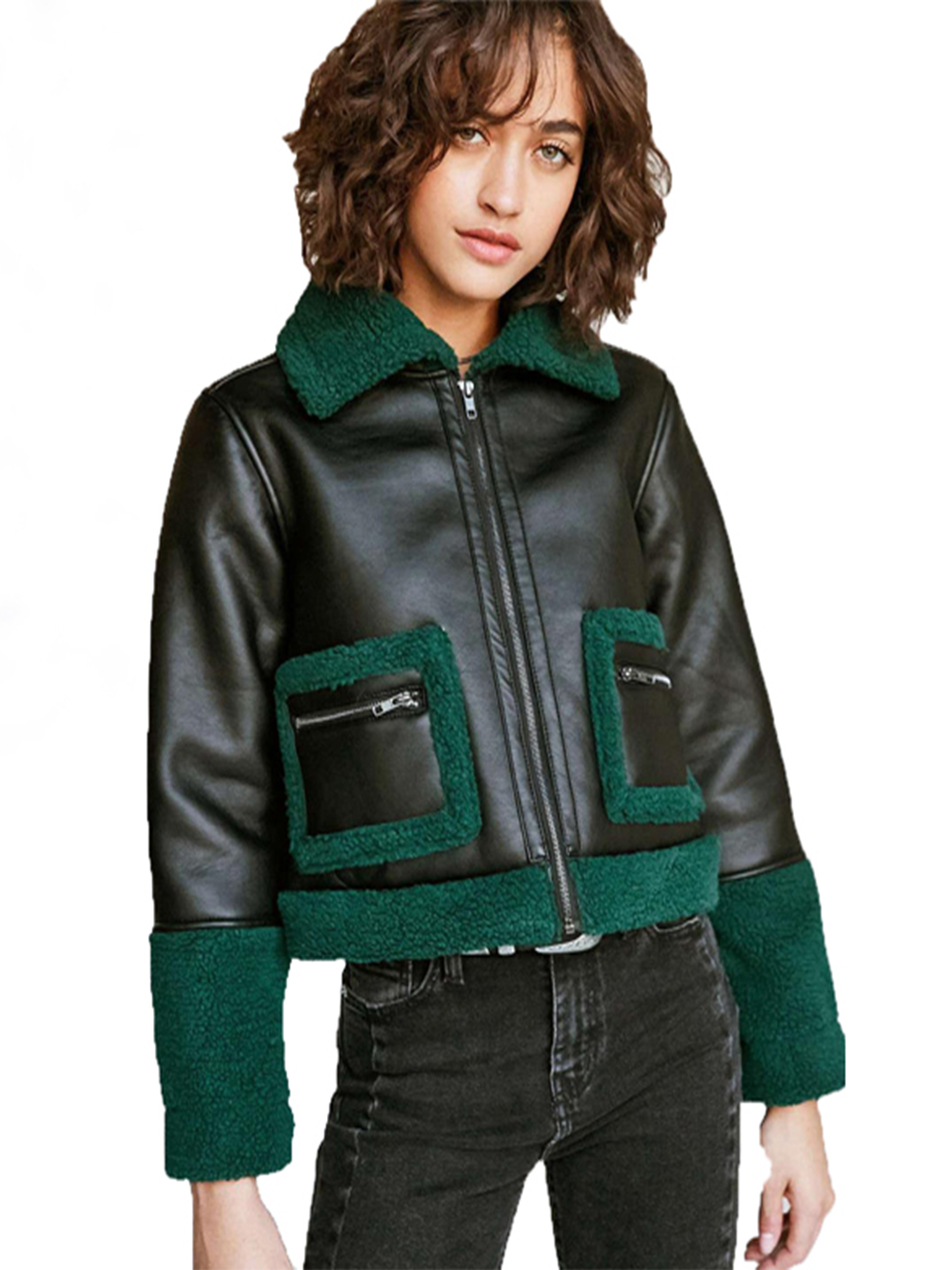 vegan sherpa jacket