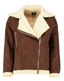 Suedette Aviator Fully Borg Lined Jacket