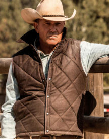 TV Show Yellowstone John Dutton Quilted Vest