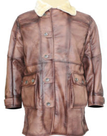 Tom Hardy The Dark Knight Rises Shearling Coat