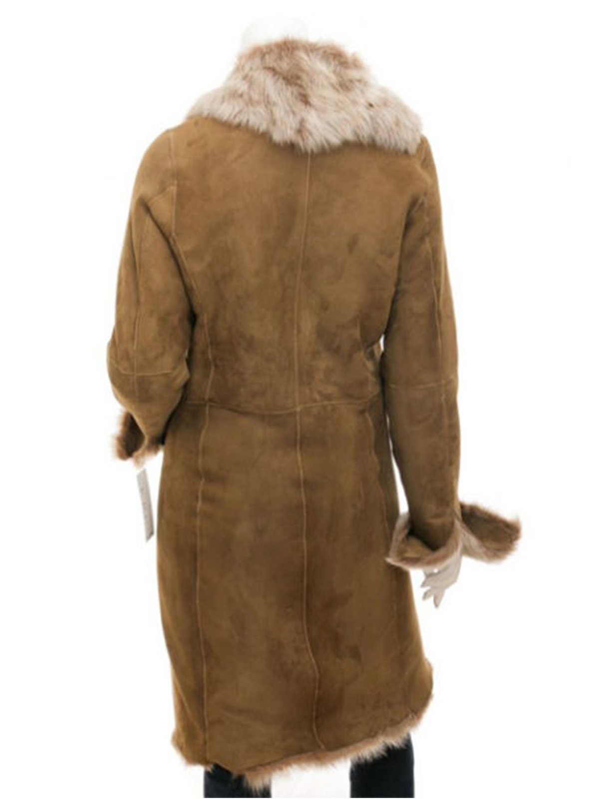 Toscana Shearling in Taupe Madison Coat