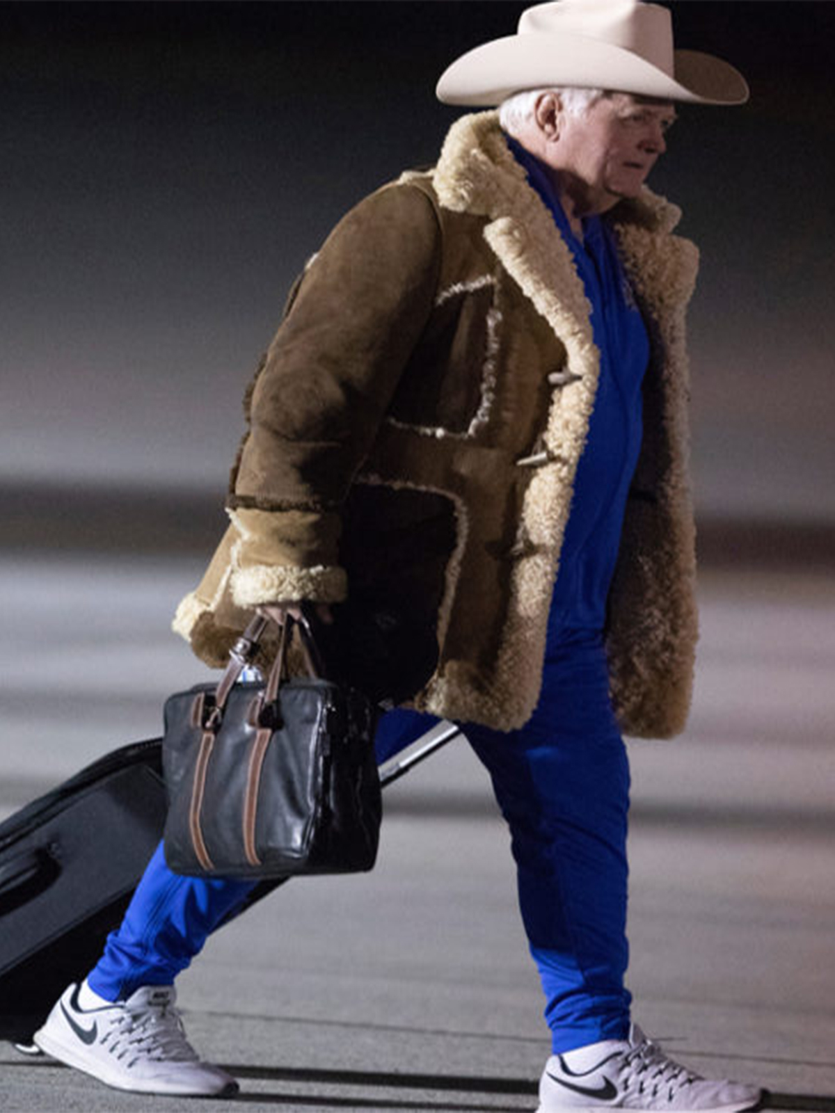 Wade Phillips Distressed Fur Jacket