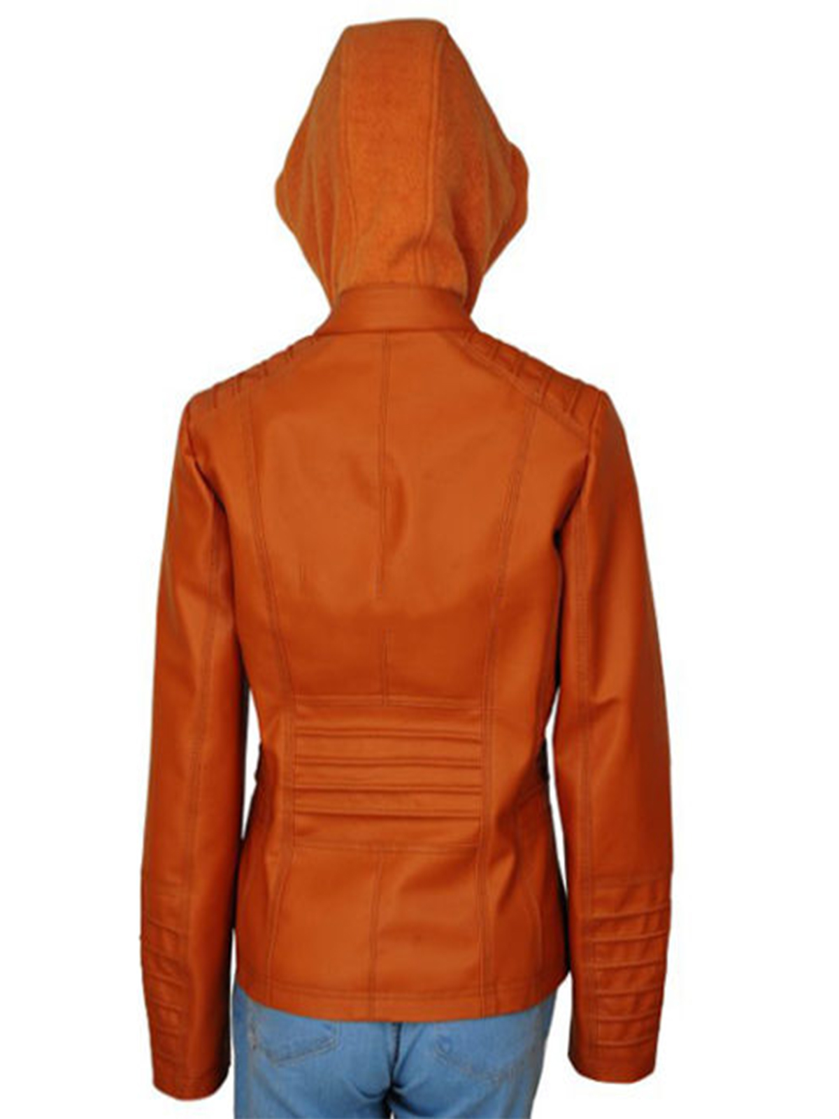 Women’s Removable Hooded Brown Jacket