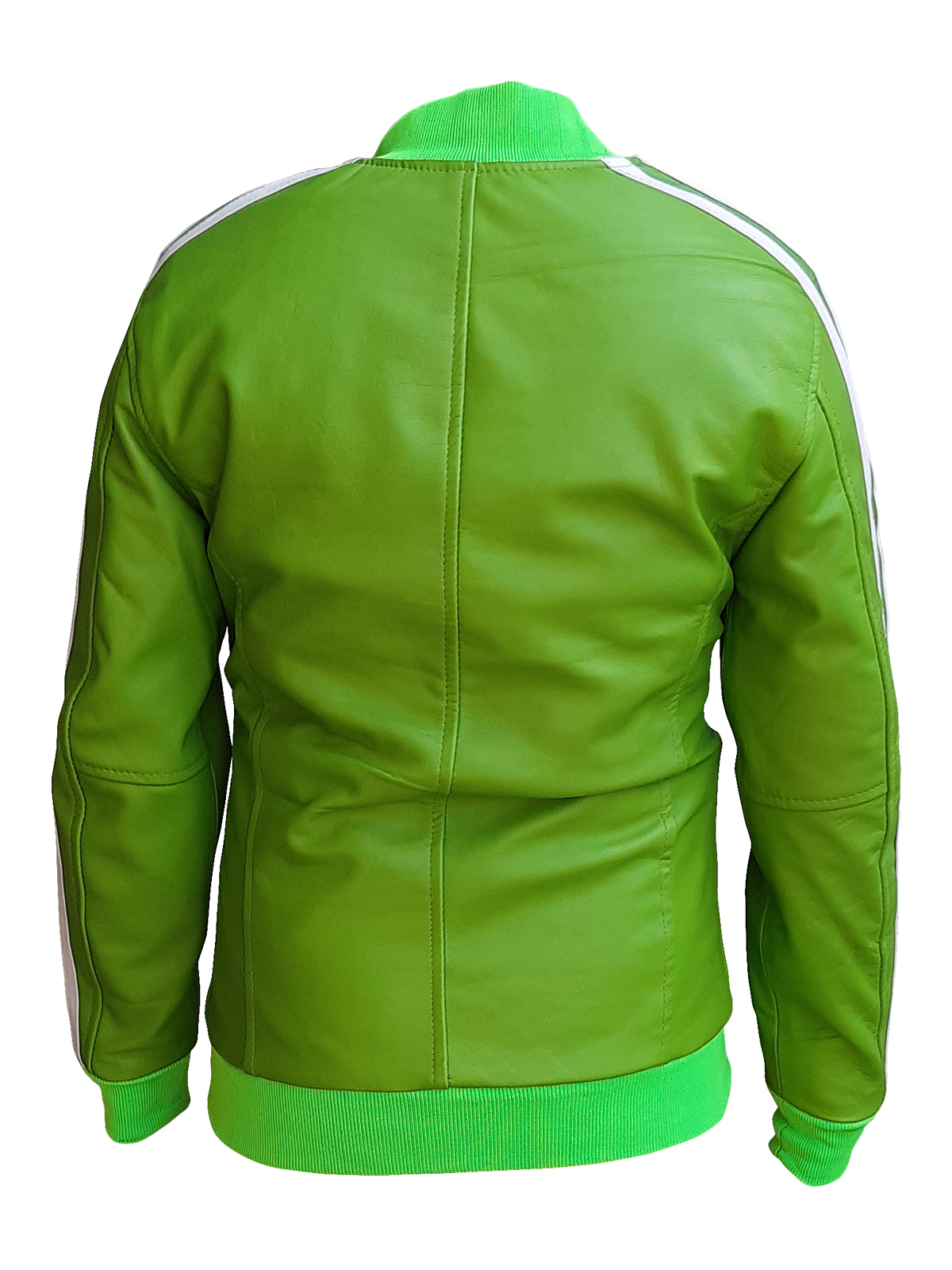 Pharrell Williams 2014 Green Leather Jacket