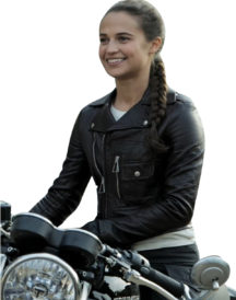 Alicia Vikander Tomb Raider Leather Jacket
