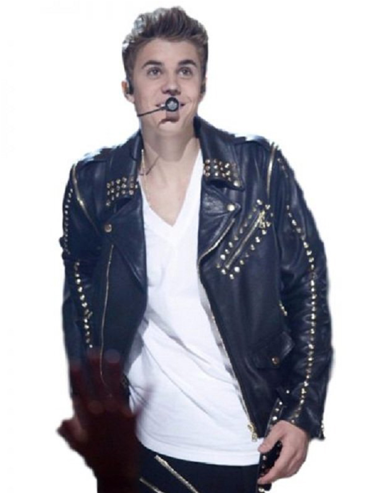 All Around The World Justin Bieber Studded Jacket