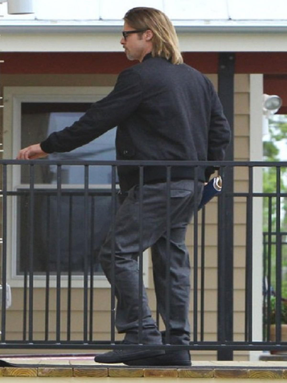 American Actor Brad Pitt Bomber Cotton Jacket