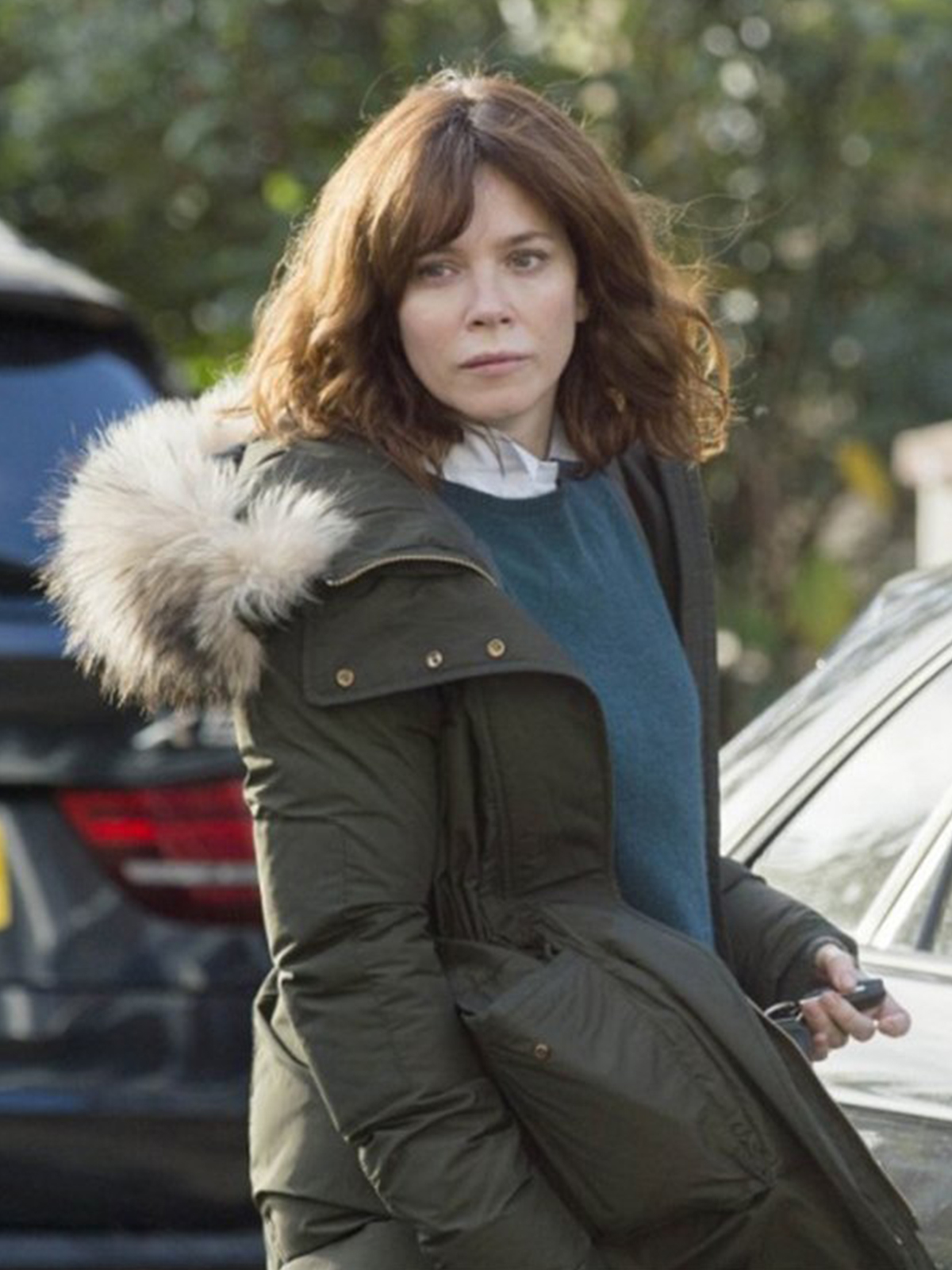 Anna Friel TV Series Marcella Long Coat