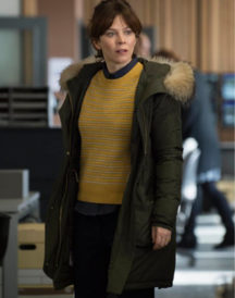 Anna Friel TV Series Marcella Long Coat