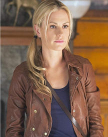 Anna Paqain True Blood Brown Leather Jacket Anna Paqain True Blood Brown Leather Jacket