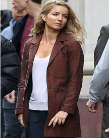 Annabelle Wallis The Mummy Halsey Coat