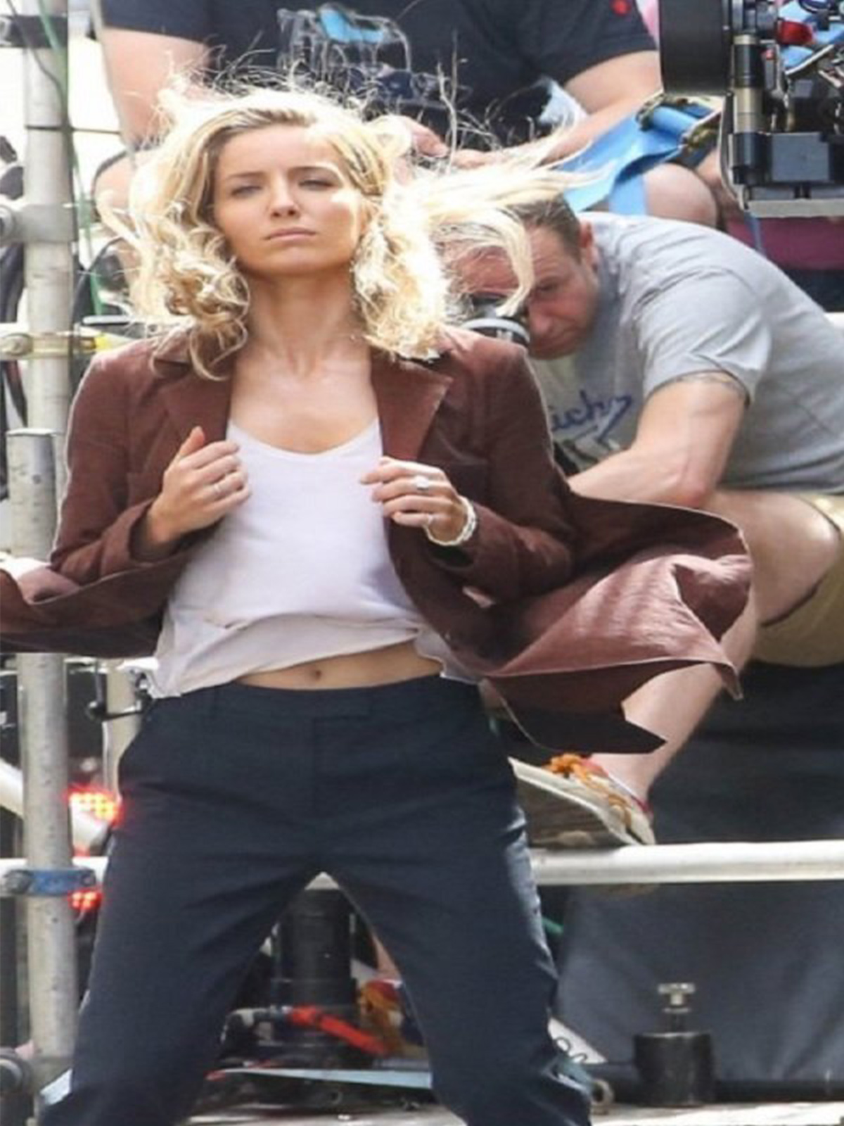 Annabelle Wallis The Mummy Halsey Coat