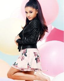 Ariana Grande Quilted Design Black Leather Jacket Ariana Grande Quilted Design Black Leather Jacket