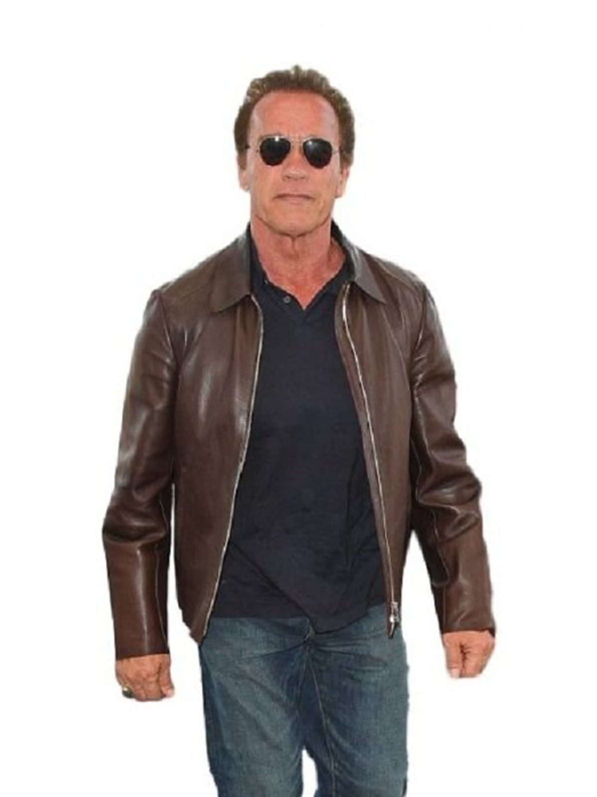 Arnold Schwarzenegger Brown Jacket