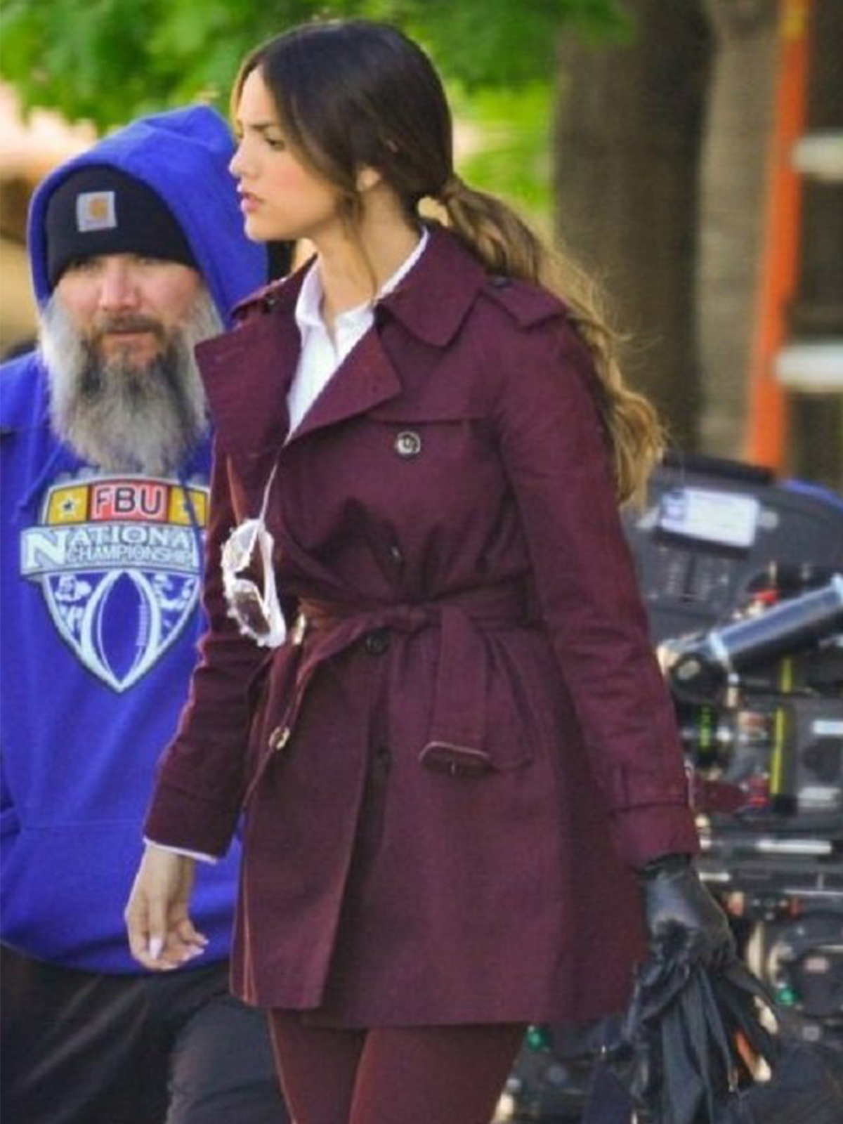 Baby Driver Eiza González Coat