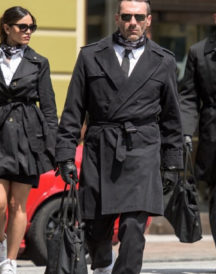 Baby Driver Jon Hamm Black Coat