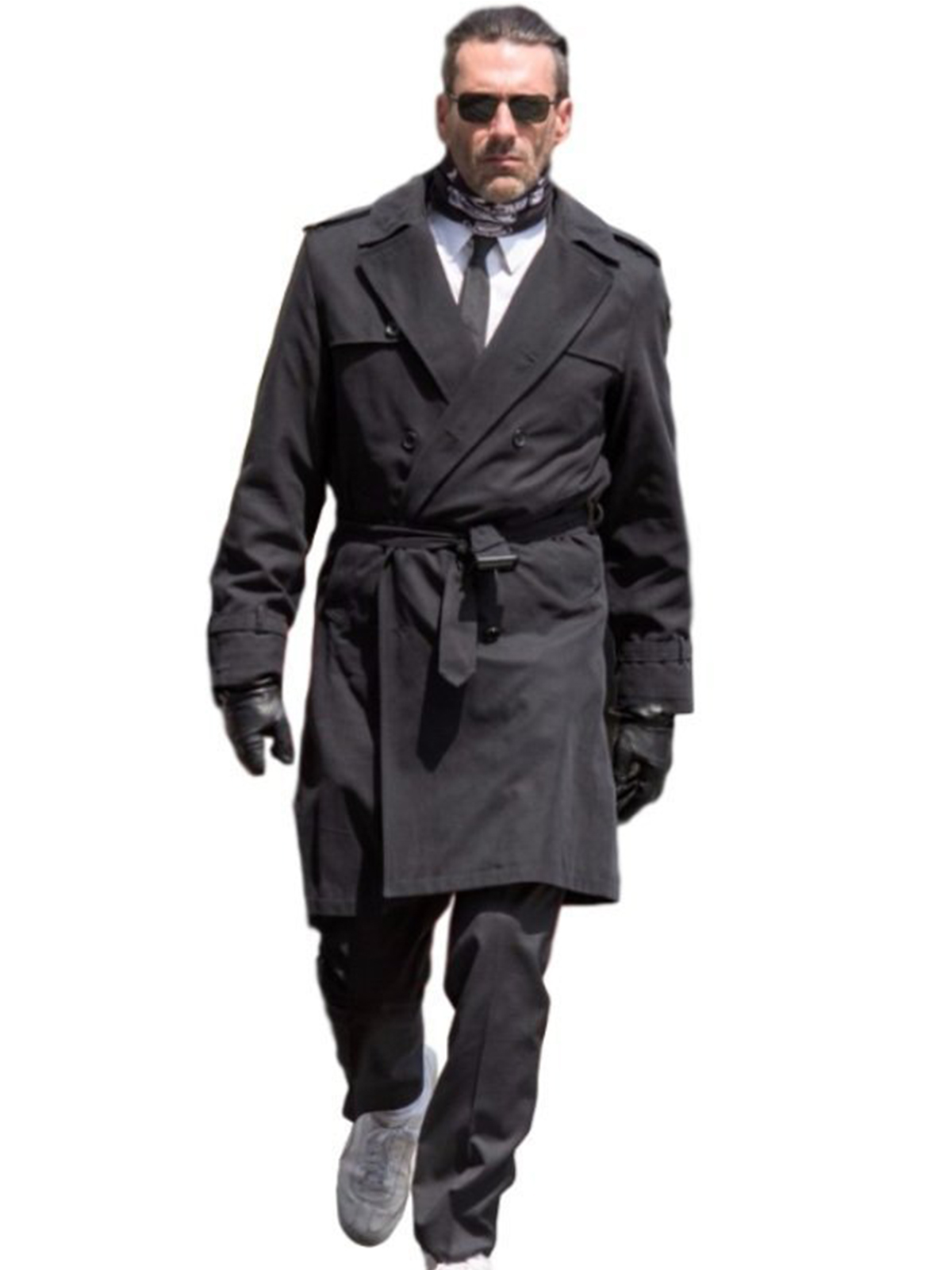 Baby Driver Jon Hamm Black Coat