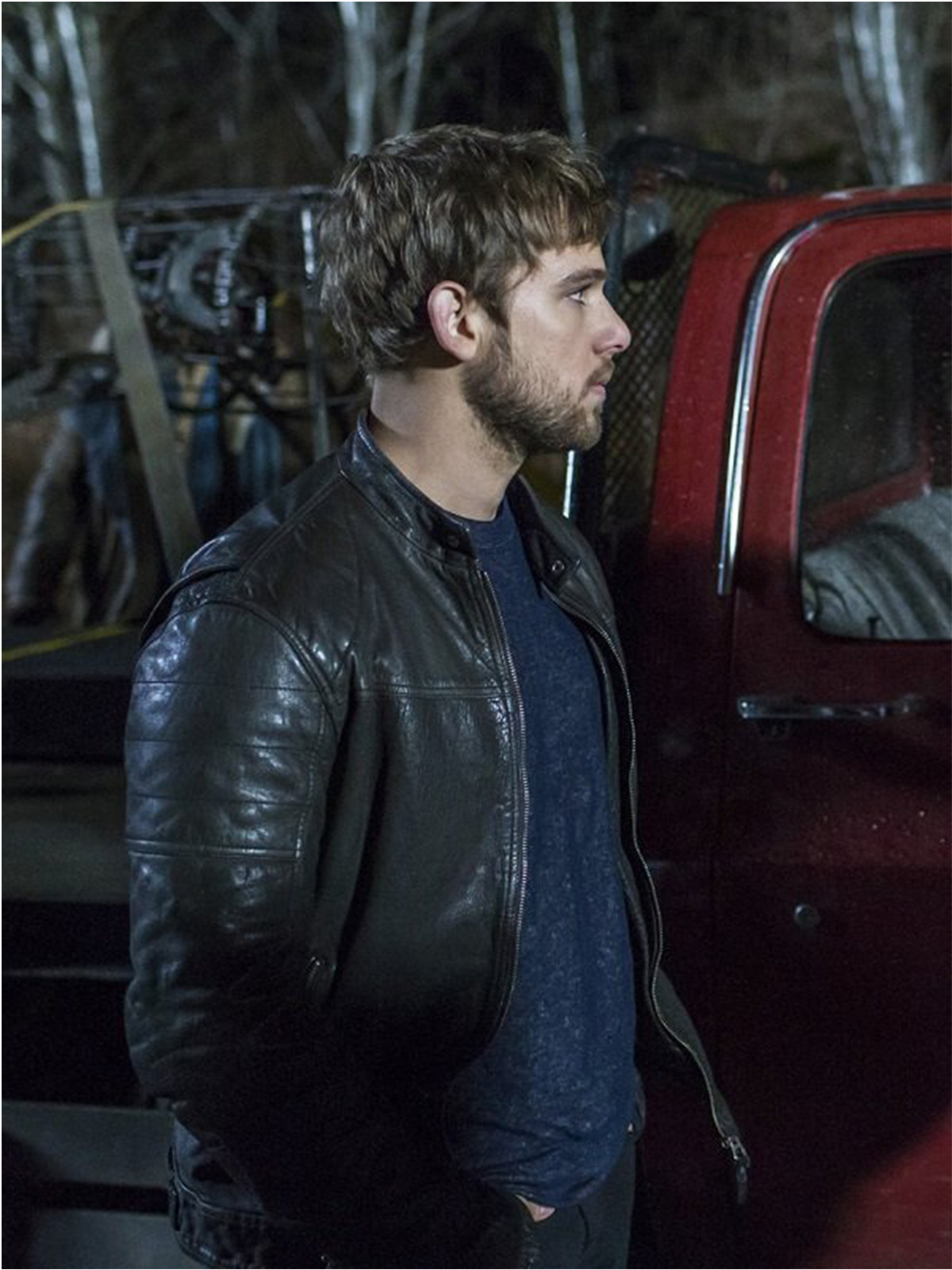 Bates Motel Dylan Massett Brown Leather Jacket