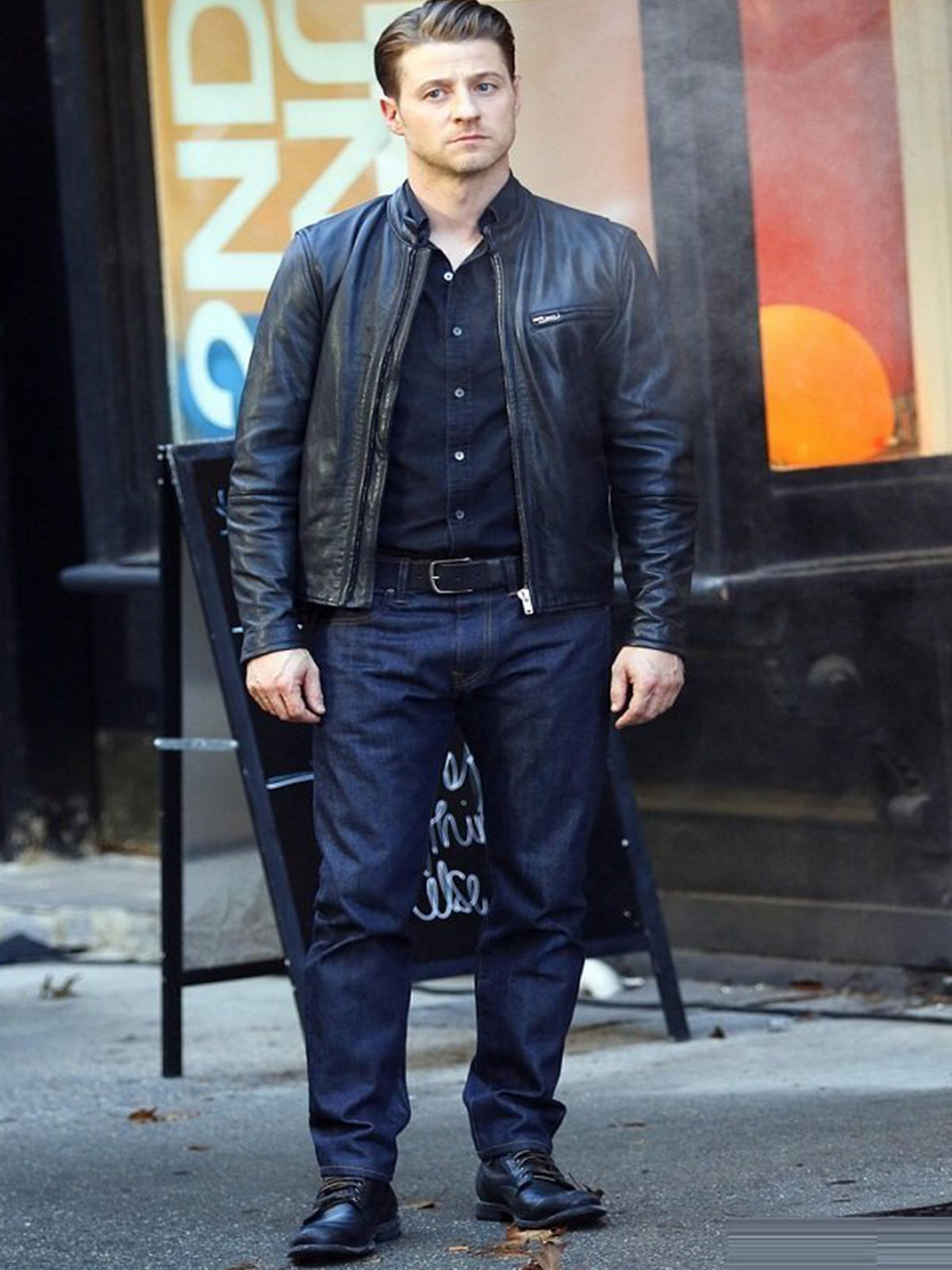 Ben McKenzie Gotham Leather Jacket