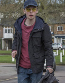 Black Mirror James Black Hooded Jacket