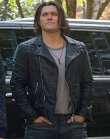 Blair Redford The Gifted Black Leather Jacket