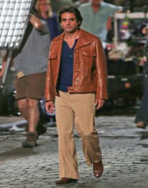 Bobby Cannavale Vinyl Drama Series Brown Jacket
