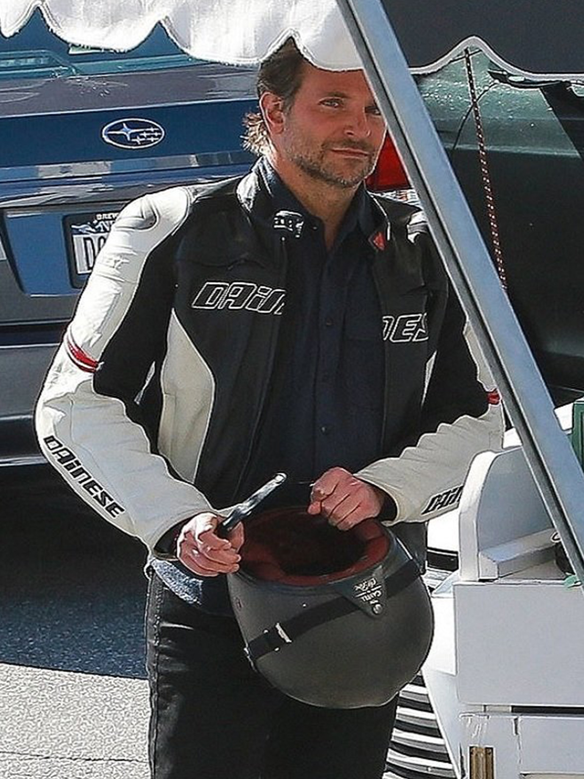 Bradley Cooper Moto Biker Leather Jacket