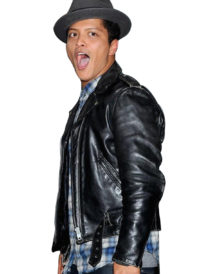 Bruno Mars Billboard Music Black Leather Jacket