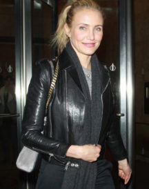 Cameron Diaz Brando Biker Leather Jacket