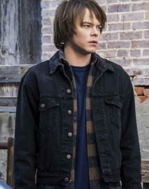 Charlie Heaton Stranger Things Black Denim Jacket