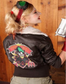 Harley Quinn Bombshell Leather Jacket