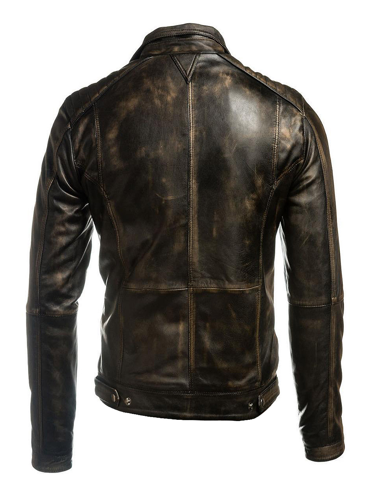 Men Vintage Biker Leather Jacket