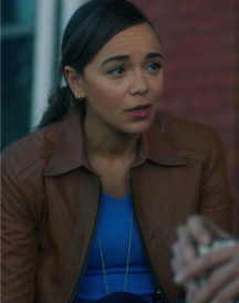 The Umbrella Academy Ashley Madekwe Leather Jacket