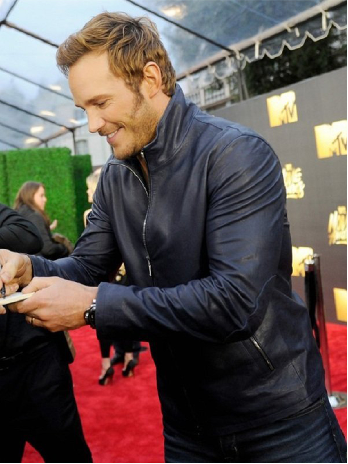 Chris Pratt Varvatos Leather Jacket