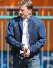 Chris Evans Winter Soldier Blue Jacket