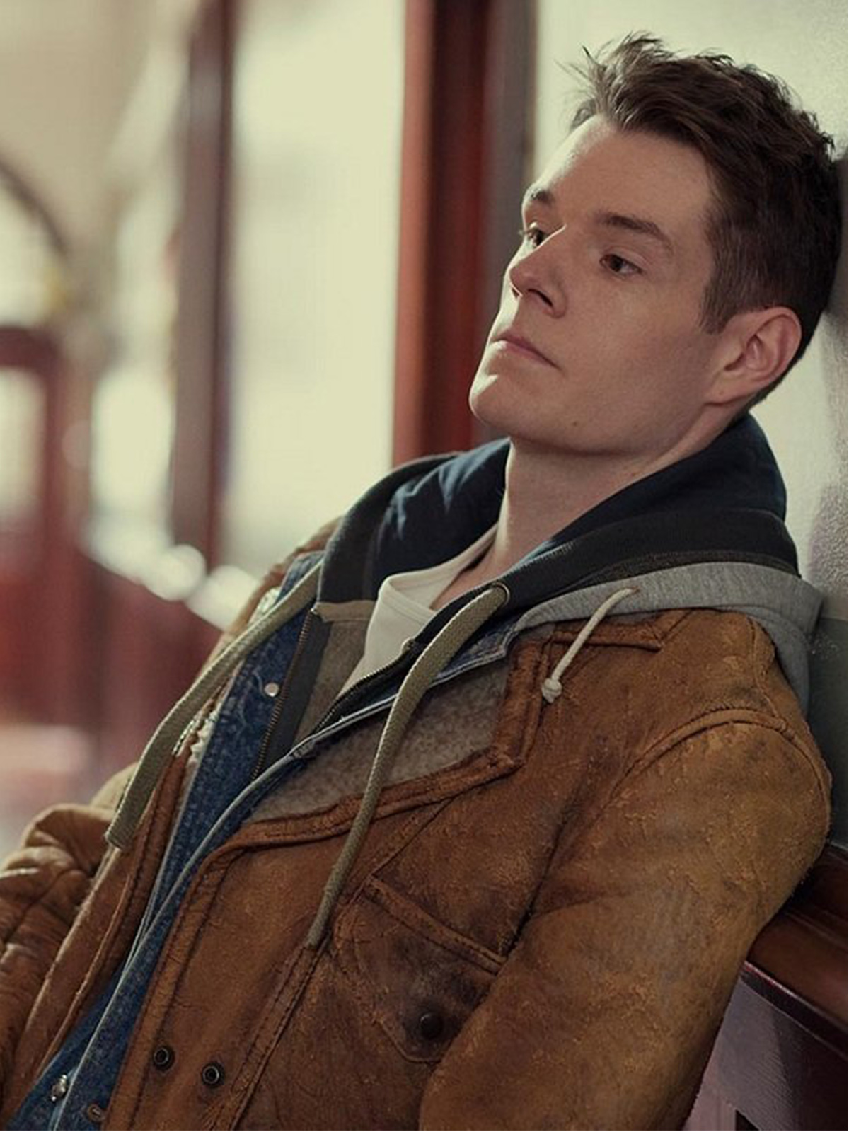 Connor Sex Education Leather Jacket