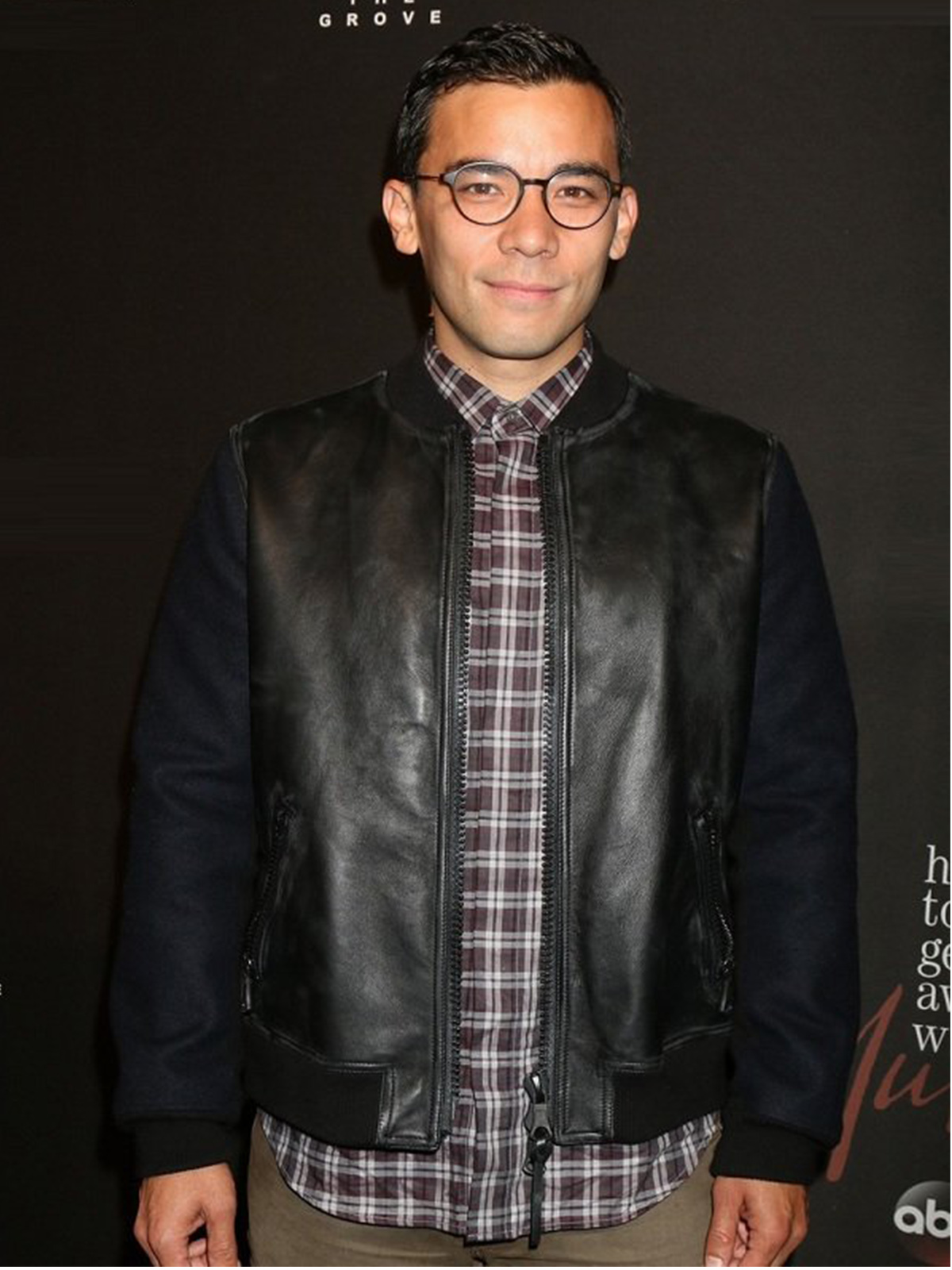 Conrad Ricamora Varsity Leather Jacket