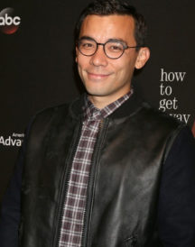Conrad Ricamora Varsity Leather Jacket